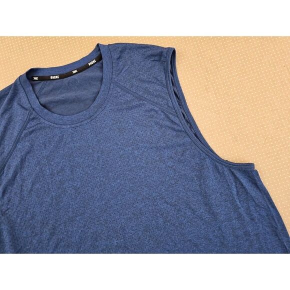 Rhone Swift Performance Tank Top Mens XL Running Sleeveless Shirt Navy Blue - Picture 3 of 9